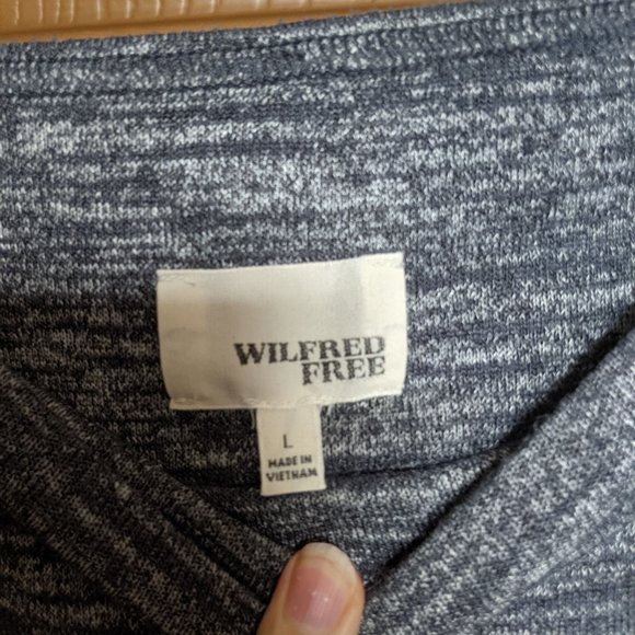 Wilfred Free Tulip Style Skirt - Size Large Heathered Grey - Picture 2 of 5